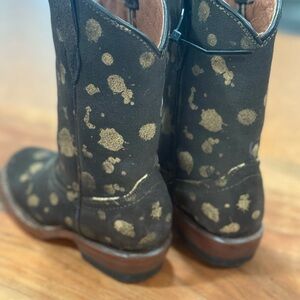 Kids Gold and Brown Boots